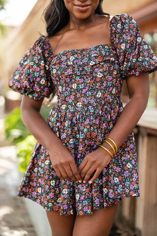 Mini dresses with off - the - shoulder stylesRomeo Puff Sleeve Mini Dress - Daydream Mini dresses with off - the - shoulder stylesRomeo Puff Sleeve Mini Dress - Daydream