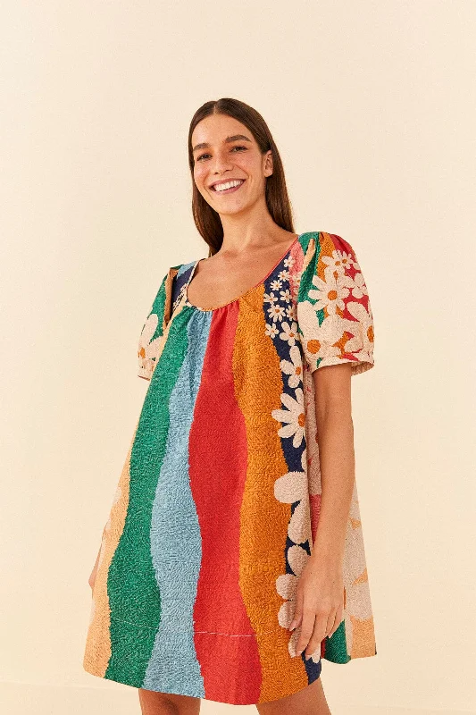 Mini dresses with fringe for a bohemian styleSuper Fun Daisy Organic Cotton Mini Dress