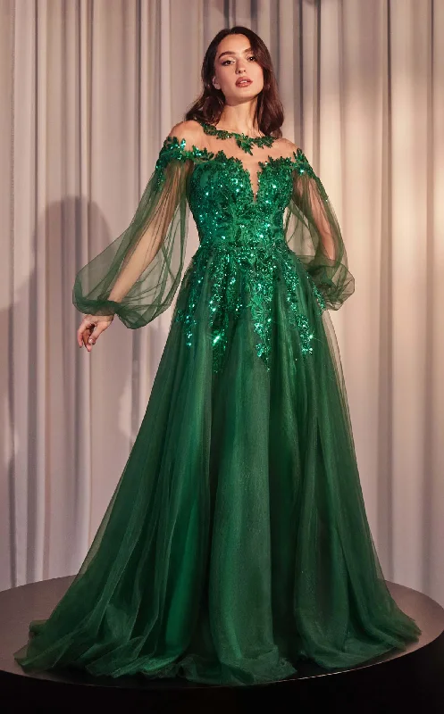 Tea - length formal dresses with lace trim for a semi - formal promAndrea and Leo A1263CL Dress