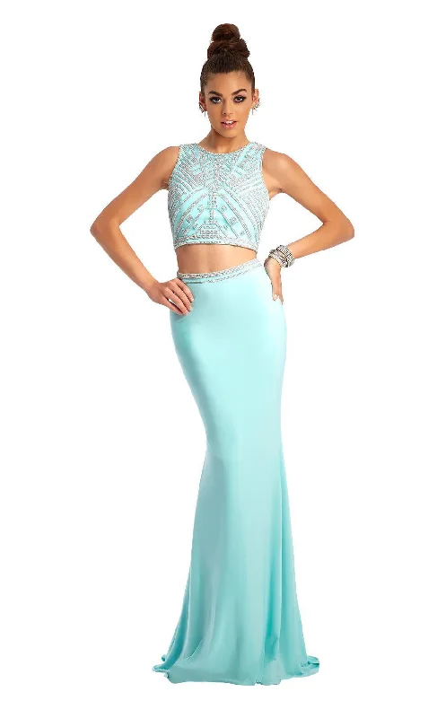 Prom dresses with tiered lace skirts and off - the - shoulder necklines for a feminine and elegant formal affairClarisse 3438 Dress