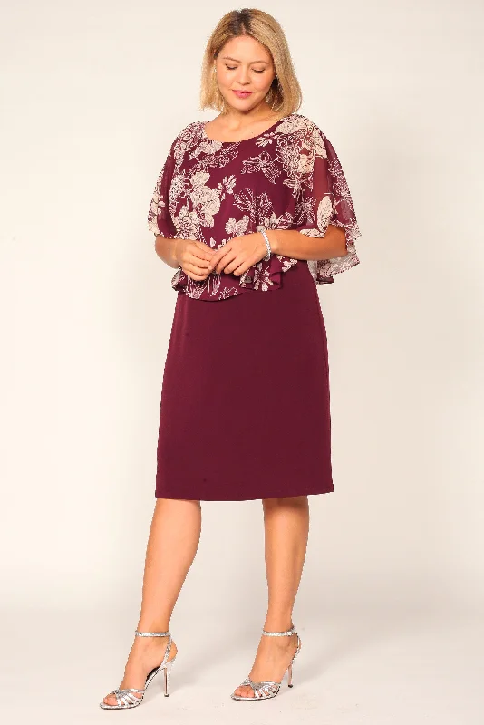 Cocktail dresses with a one - piece design and a statement bowConnected Apparel Short Formal Dress