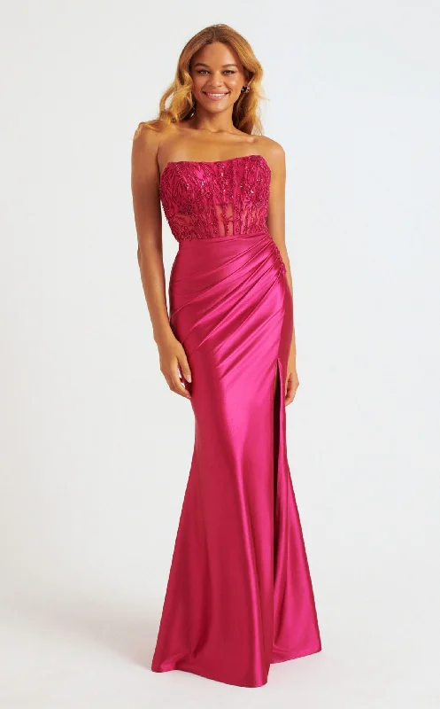 Sequined formal dresses with open backs for a sexy prom styleFaviana 11246 Dress
