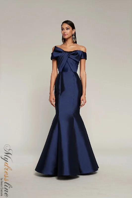 Prom dresses with tiered lace skirts and off - the - shoulder necklines for a feminine and elegant formal affairFrascara 4010 Prom dresses with tiered lace skirts and off - the - shoulder necklines for a feminine and elegant formal affairFrascara 4010