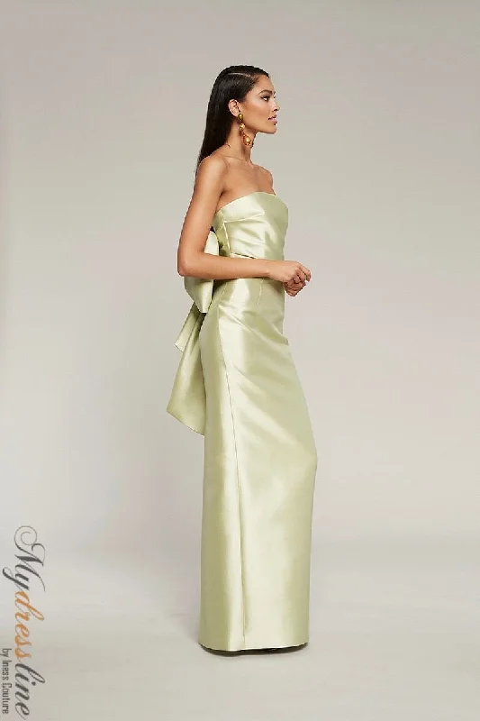 Prom dresses with tiered ruffled sleeves and satin skirts for a feminine and voluminous lookFrascara 4012 Prom dresses with tiered ruffled sleeves and satin skirts for a feminine and voluminous lookFrascara 4012