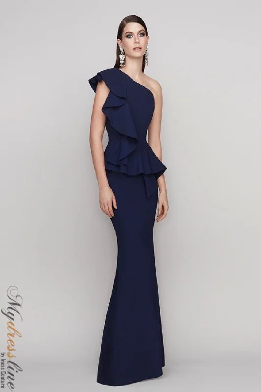 Formal dresses with off - the - shoulder sleeves and rhinestone accents for a sophisticated promFrascara 4131 Formal dresses with off - the - shoulder sleeves and rhinestone accents for a sophisticated promFrascara 4131