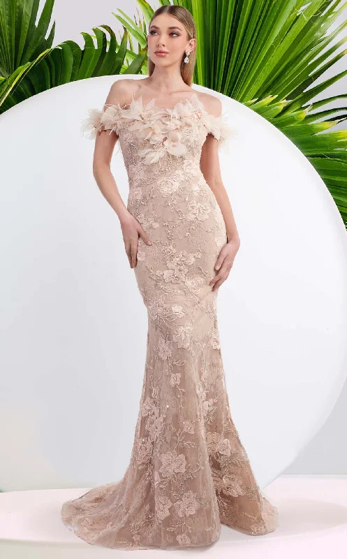 Formal dresses with ruffled skirts and bow accents for a charming prom appearanceJanique W3015 Dress
