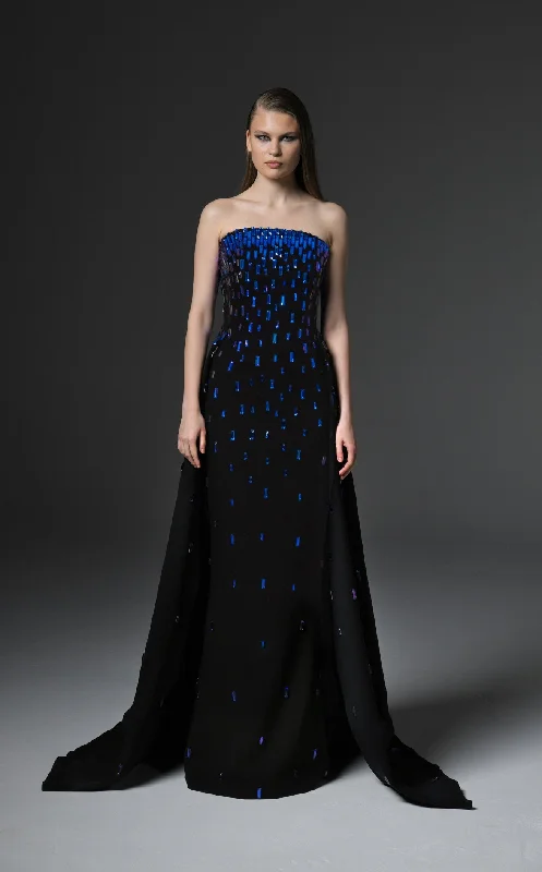 Formal dresses with cold - shoulder ruffled sleeves and floral prints for a romantic and trendy formal styleJean Louis Sabaji 6001111 Dress