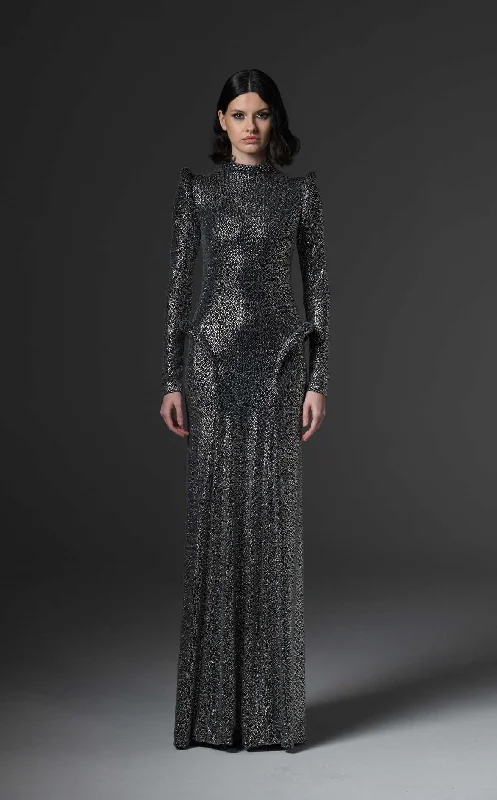 Sleeveless formal dresses with sequined straps and a - line skirts for a classic formal eventJean Louis Sabaji 6001115 Dress