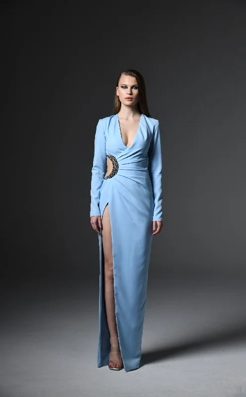 Formal dresses with button - front designs and tulle skirts for a charming prom styleJean Louis Sabaji 6001119 Dress