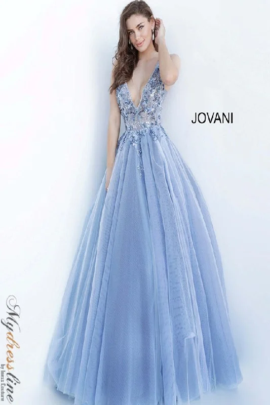 Prom dresses with cold - shoulder ruffled sleeves and floral prints for a romantic and fashionable styleJovani 3110 Prom dresses with cold - shoulder ruffled sleeves and floral prints for a romantic and fashionable styleJovani 3110