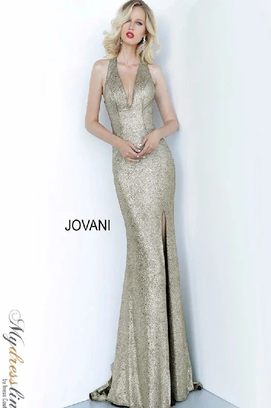 Formal dresses with one - shoulder ruffled straps and sequined bodices for a trendy and eye - catching lookJovani 68481 Formal dresses with one - shoulder ruffled straps and sequined bodices for a trendy and eye - catching lookJovani 68481