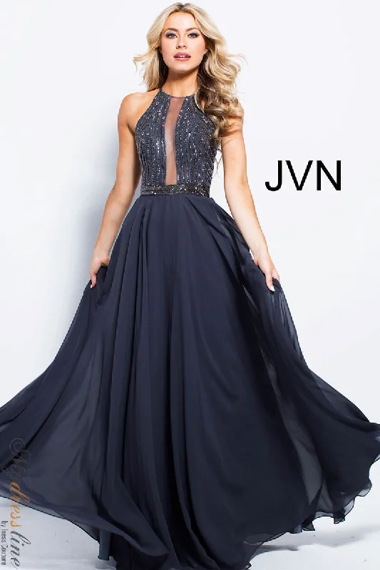 Prom dresses with cold - shoulder cutouts and satin bows for a trendy lookJovani JVN59049