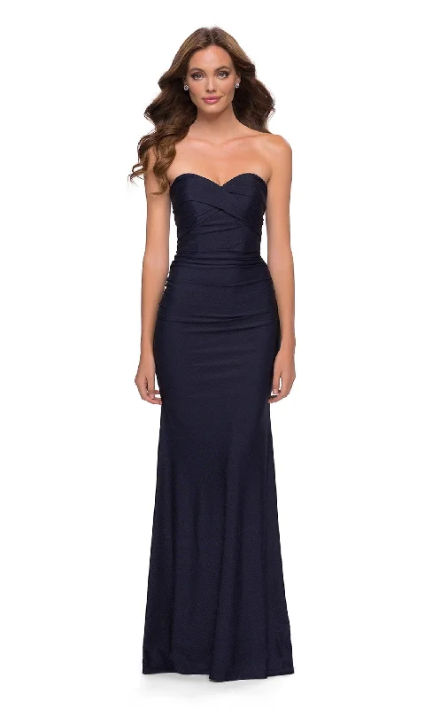 Strapless formal dresses with tulle skirts for a classic prom lookLa Femme 29851 Dress Strapless formal dresses with tulle skirts for a classic prom lookLa Femme 29851 Dress