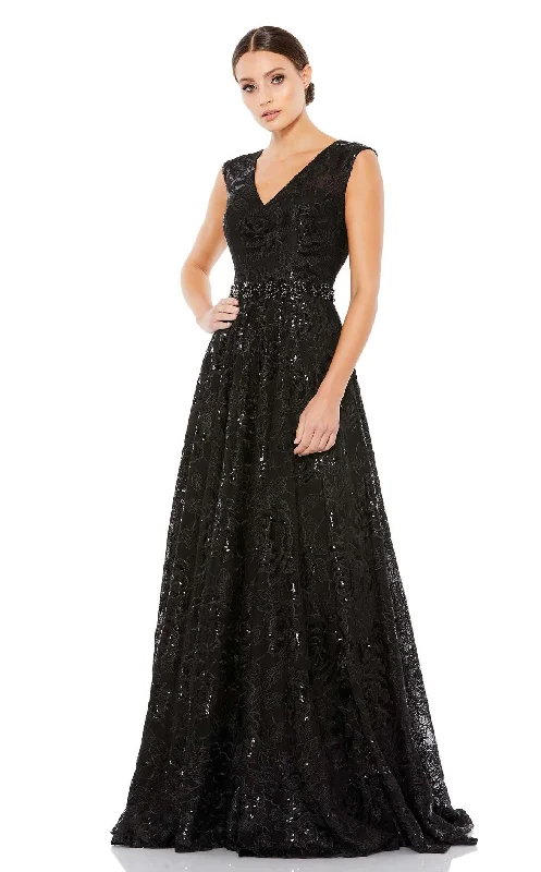 Prom dresses with cold - shoulder cutouts and satin bows for a trendy lookMac Duggal 12413 Dress
