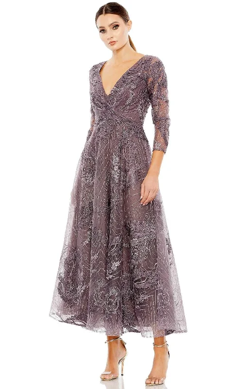 Formal dresses with side - slit pockets and beaded accents for a practical and stylish formal eventMac Duggal 20336 - Quarter Sleeve Embroidered Prom Dress Formal dresses with side - slit pockets and beaded accents for a practical and stylish formal eventMac Duggal 20336 - Quarter Sleeve Embroidered Prom Dress