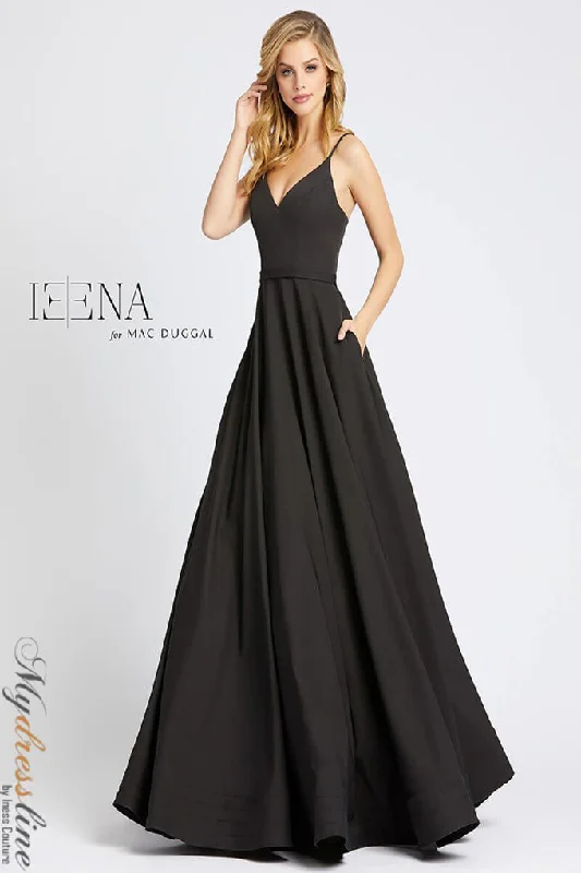 Prom dresses with illusion necklines and crystal embellishments for a formal affairMac Duggal 48855