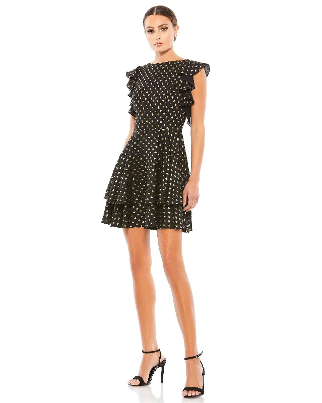 Cocktail dresses with off - the - shoulder designs and beaded accentsMac Duggal 49130 Short Cocktail Homecoming Dress Sale