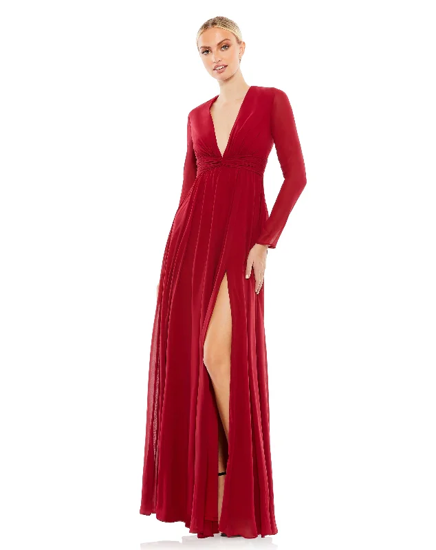 Maxi dresses with a ruffled neckline for a charming look Maxi dresses with a ruffled neckline for a charming look Mac Duggal 55680 Long Sleeve Formal Slit Dress Maxi dresses with a ruffled neckline for a charming look Maxi dresses with a ruffled neckline for a charming look Mac Duggal 55680 Long Sleeve Formal Slit Dress