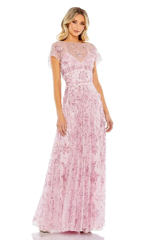 Maxi dresses with mesh panels for a sexy and trendy appearance Maxi dresses with mesh panels for a sexy and trendy appearance Mac Duggal 93685 Long Sequins Formal Dress