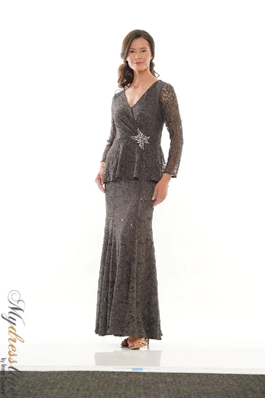 Prom dresses with one - shoulder designs and feather accents for a bold statementMarsoni M306