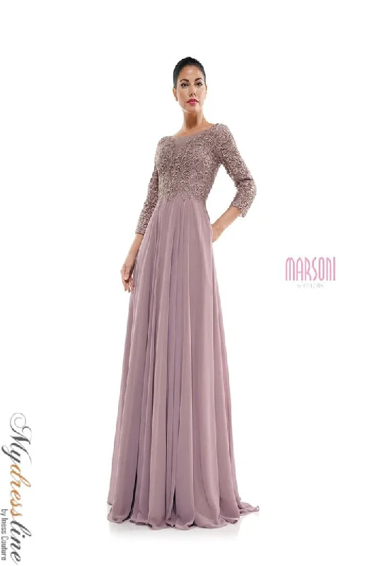 Formal dresses with tassel - adorned belts and tiered skirts for a stylish and festive formal eventMarsoni MV1052