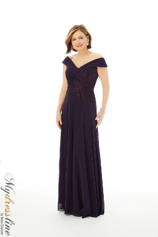 Prom dresses with geometric - cutout sleeves and flowing chiffon fabrics for a modern and airy lookMorilee 72229