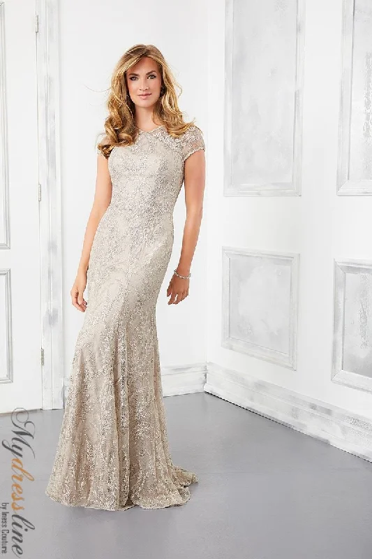Sheath formal dresses with metallic thread detailing for a modern promMorilee 72305