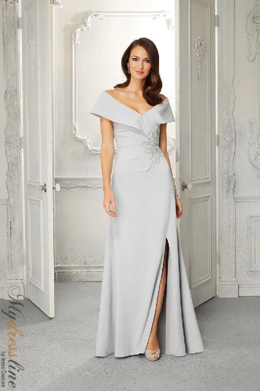 Prom dresses with one - shoulder ruffled straps and geometric patterns for a contemporary and eye - catching formal eventMorilee 72406 Prom dresses with one - shoulder ruffled straps and geometric patterns for a contemporary and eye - catching formal eventMorilee 72406