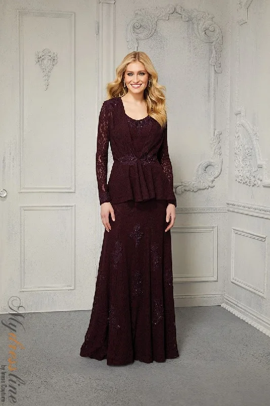 Formal dresses with wrap - around styles and beaded belts for a customized fitMorilee 72422