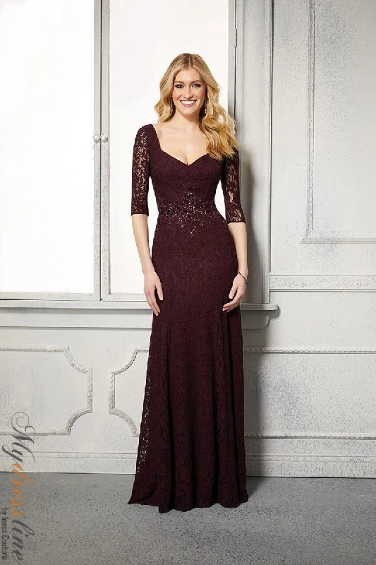 Prom dresses with illusion necklines and crystal embellishments for a formal affairMorilee 72423