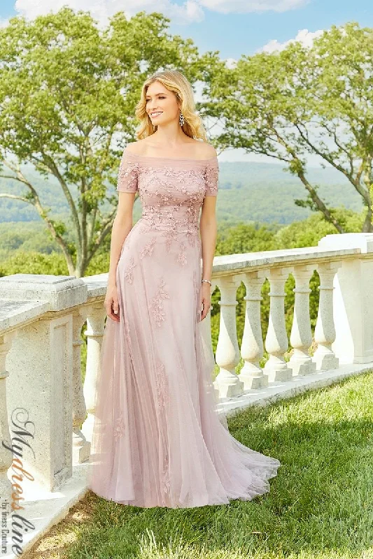 Prom dresses with tiered ruffled sleeves and satin skirts for a feminine and voluminous lookMorilee 72503