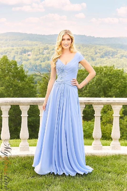 Formal dresses with tassel - adorned belts and tiered skirts for a stylish and festive formal eventMorilee 72510