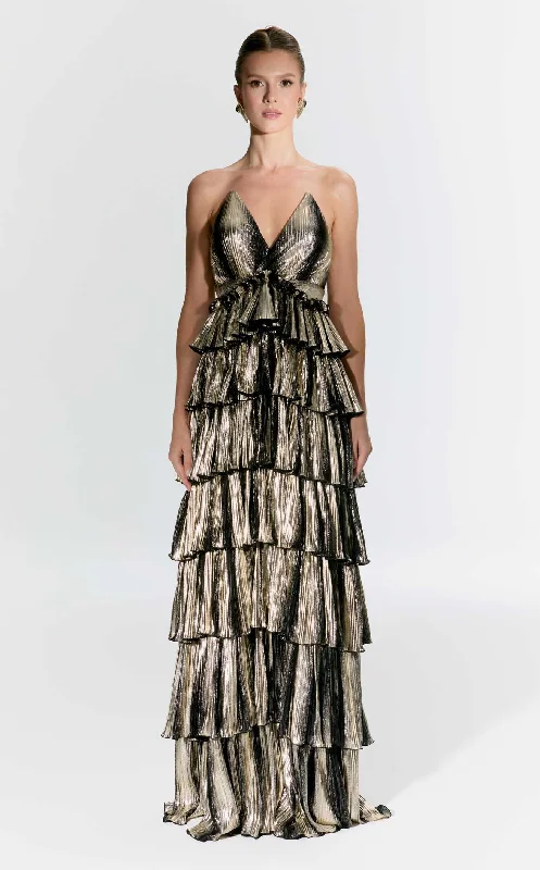 Long - train formal dresses in chiffon for a dramatic prom entranceNur Karaata NKPALACE01 Dress