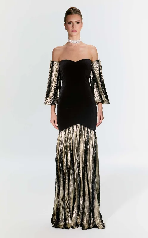 Formal dresses with ruffled skirts and bow accents for a charming prom appearanceNur Karaata NKPALACE08 Dress