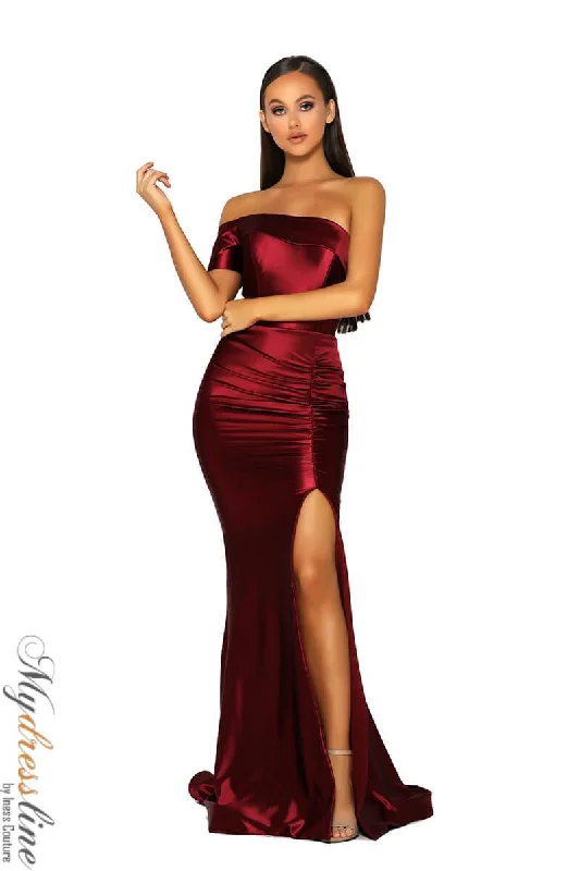 Prom dresses with metallic - colored fabrics and beaded embroidery for a glamorous promPortia & Scarlett PS5042
