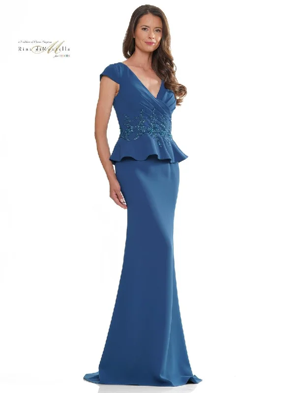 Maxi dresses with polka dot prints for a playful style Maxi dresses with polka dot prints for a playful style Rina di Montella RD2971 Long Formal Mother of the Bride Dress