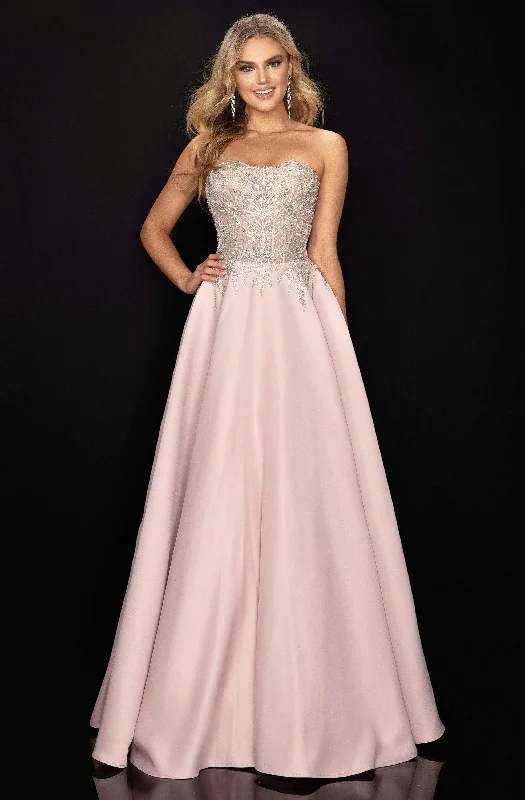Formal dresses with embroidered panels and tulle overlays for a fairytale promTerani Couture - 2011P1197 Beaded Sweetheart A-Line Evening Gown