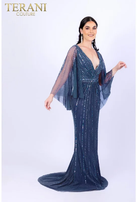 Maxi dresses with polka dot prints for a playful style Maxi dresses with polka dot prints for a playful style Terani Couture 232M1501 Long Mother of the Bride Beaded Cape Dress Maxi dresses with polka dot prints for a playful style Maxi dresses with polka dot prints for a playful style Terani Couture 232M1501 Long Mother of the Bride Beaded Cape Dress