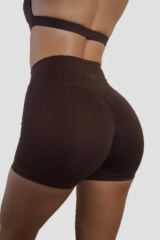 Tie - Waist Women Shorts for a Customizable FitDEFINE SHORTS - ESPRESSO