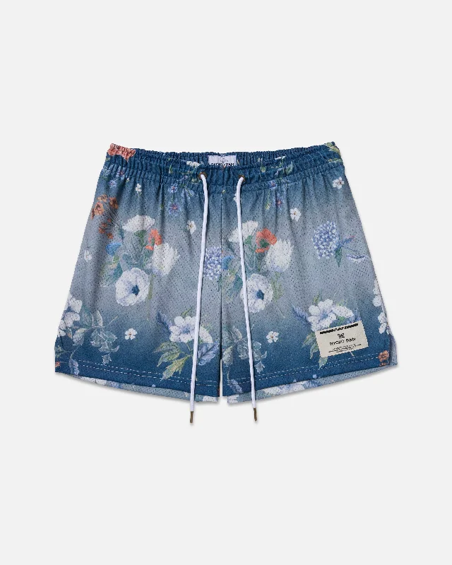 Printed Animal Print Women Shorts for a Wild and Stylish AppearanceVINTAGE "DENIM" FLORAL Printed Animal Print Women Shorts for a Wild and Stylish AppearanceVINTAGE "DENIM" FLORAL