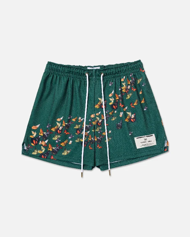 Cargo Women Shorts with Multiple Pockets for FunctionalityGREEN BUTTERFLY