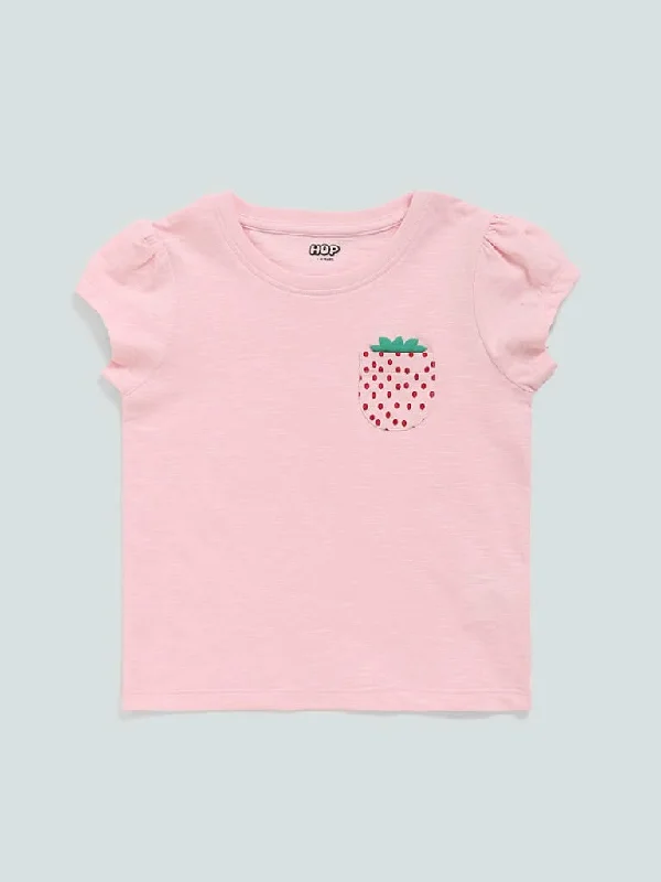 Printed Floral Women Shorts for a Summer - Ready StyleHOP Kids Light Pink Printed T-Shirt Printed Floral Women Shorts for a Summer - Ready StyleHOP Kids Light Pink Printed T-Shirt