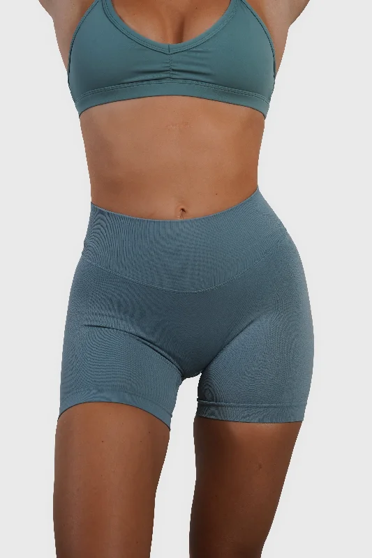 Printed Animal Print Women Shorts for a Wild and Stylish AppearanceRECOIL SCRUNCH SHORTS - OLIVE GREEN Printed Animal Print Women Shorts for a Wild and Stylish AppearanceRECOIL SCRUNCH SHORTS - OLIVE GREEN