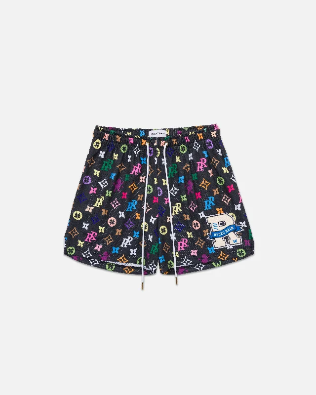 Jeanette Women Shorts with a Soft and Comfortable FeelRR FASHION WEEK - BLACK/MULTI