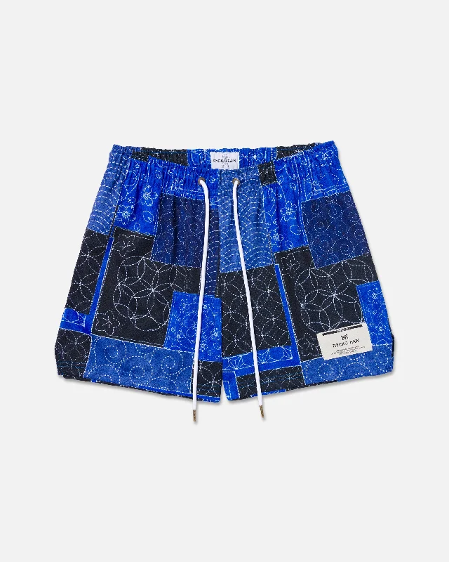 Embroidered Women Shorts with Intricate DesignsSASHIKO