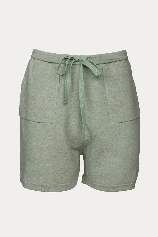 Twill Women Shorts with a Smooth Texture and DurabilitySimeon Short In Matcha Latte
