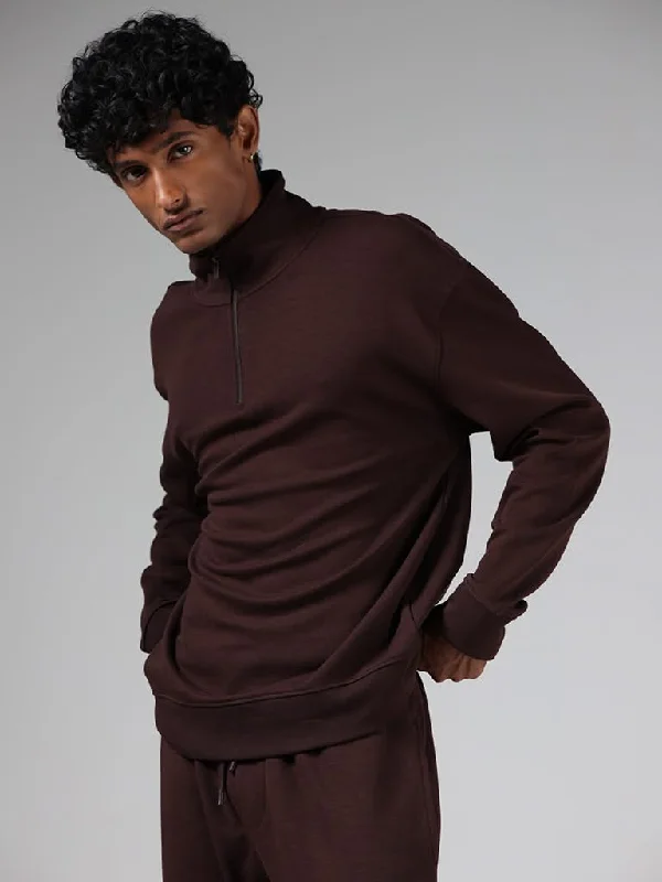 Bermuda Women Shorts for a Classic and Sophisticated LookStudiofit Dark Brown Relaxed-Fit Turtle Neck Sweatshirt Bermuda Women Shorts for a Classic and Sophisticated LookStudiofit Dark Brown Relaxed-Fit Turtle Neck Sweatshirt