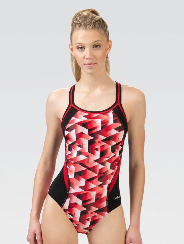 Plus size swimwear for big busts and small waists5M00-B15