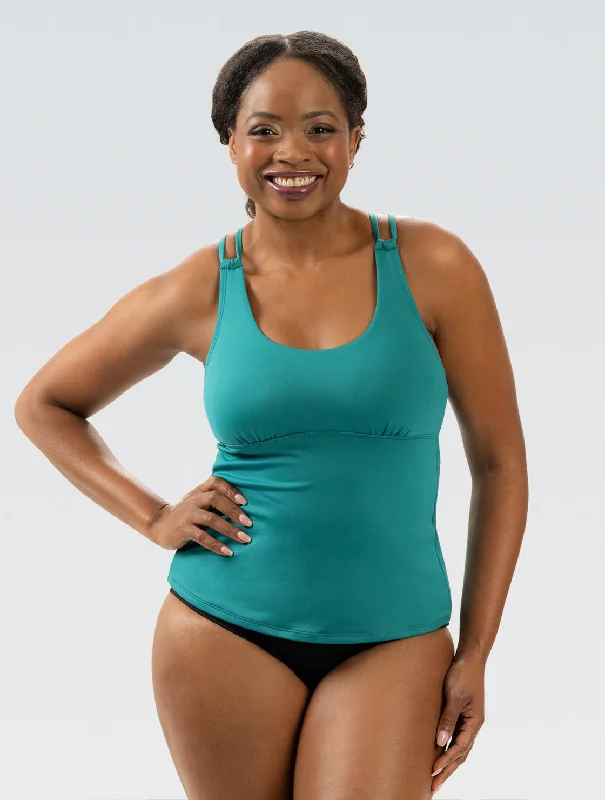 Plus size swimwear with metallic accents6J10SLD-063