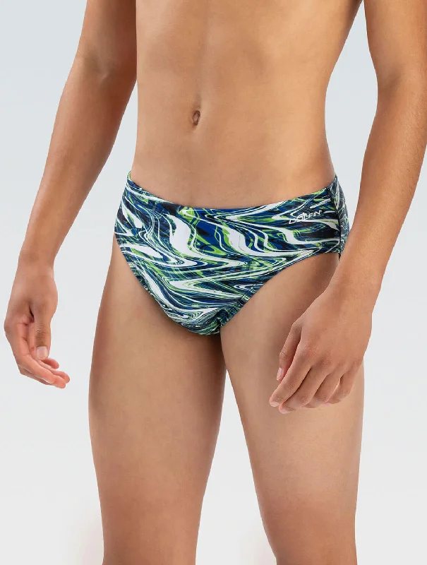Plus size swimwear with metallic accents7100-A39